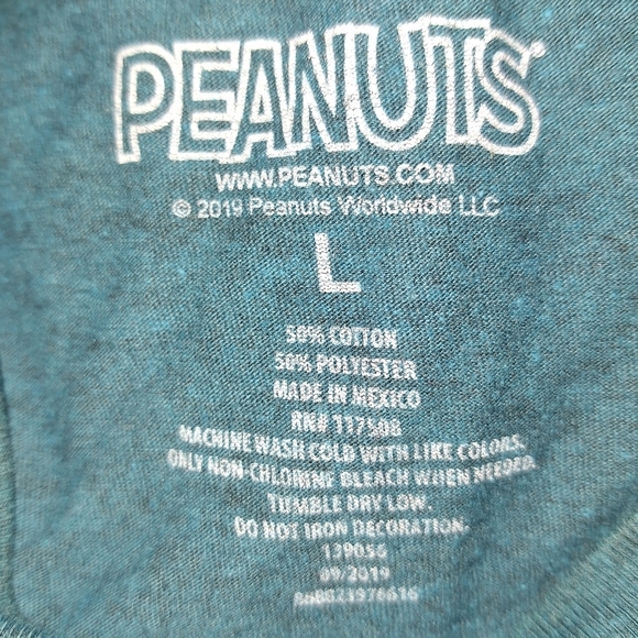 A Peanuts Snoopy short sleeve t-shirt in a size adult large. - Picture 5 of 5